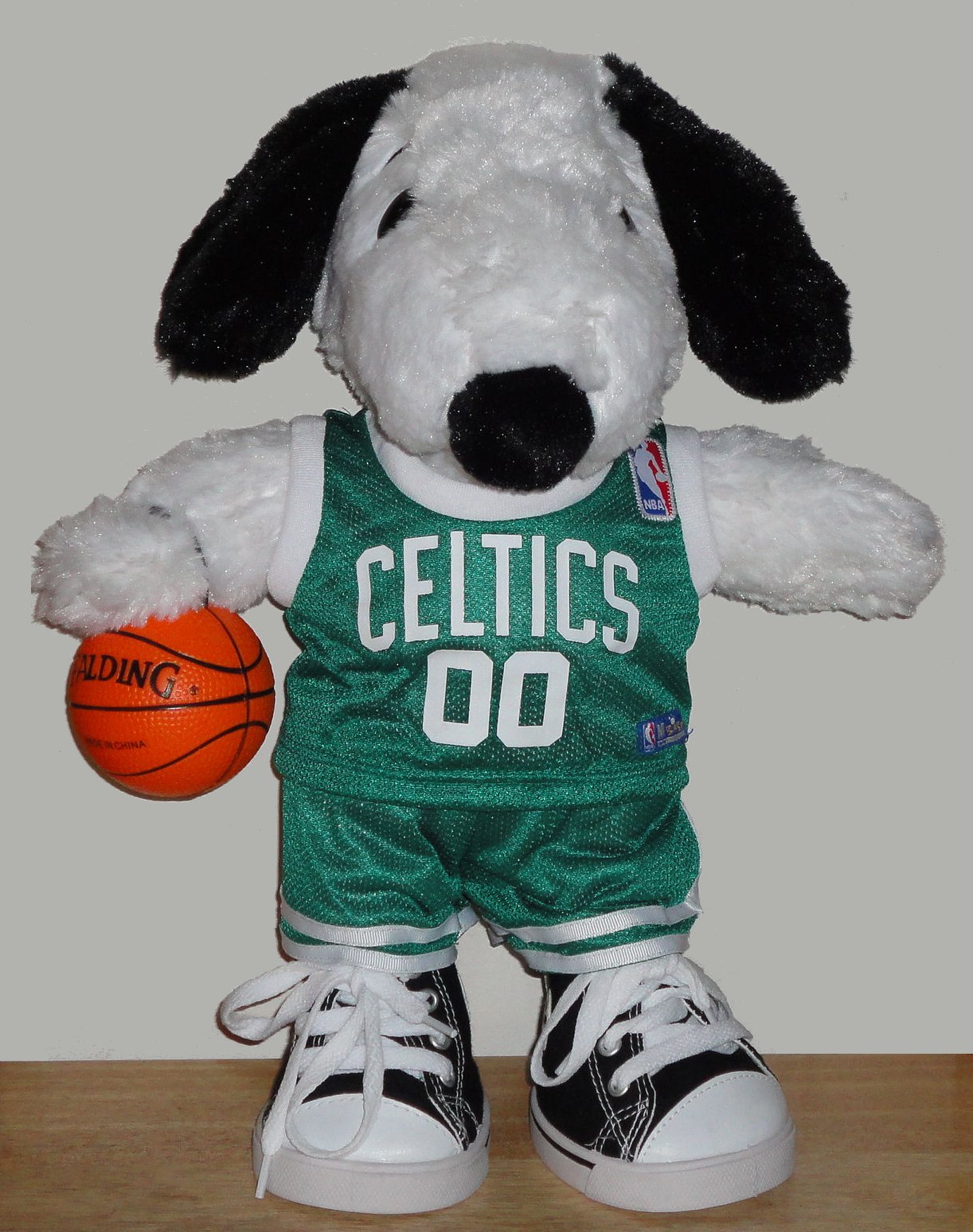 The Celtics Beagle in uniform